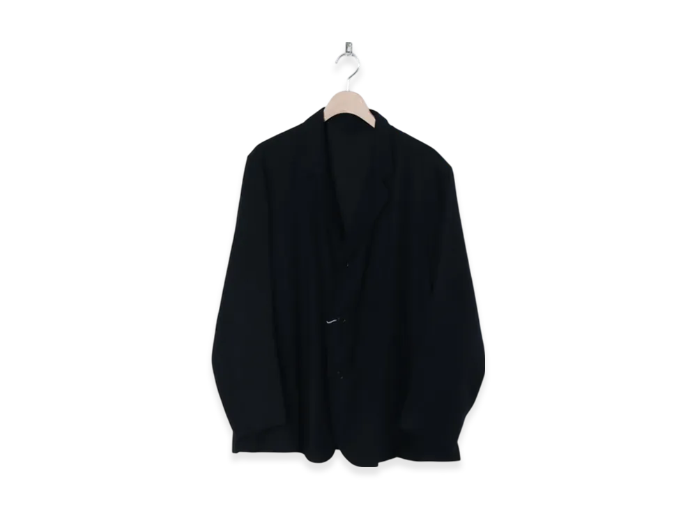 COMOLI Silk Flannel Jacket "Navy"