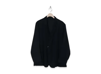 COMOLI Silk Flannel Jacket "Navy"