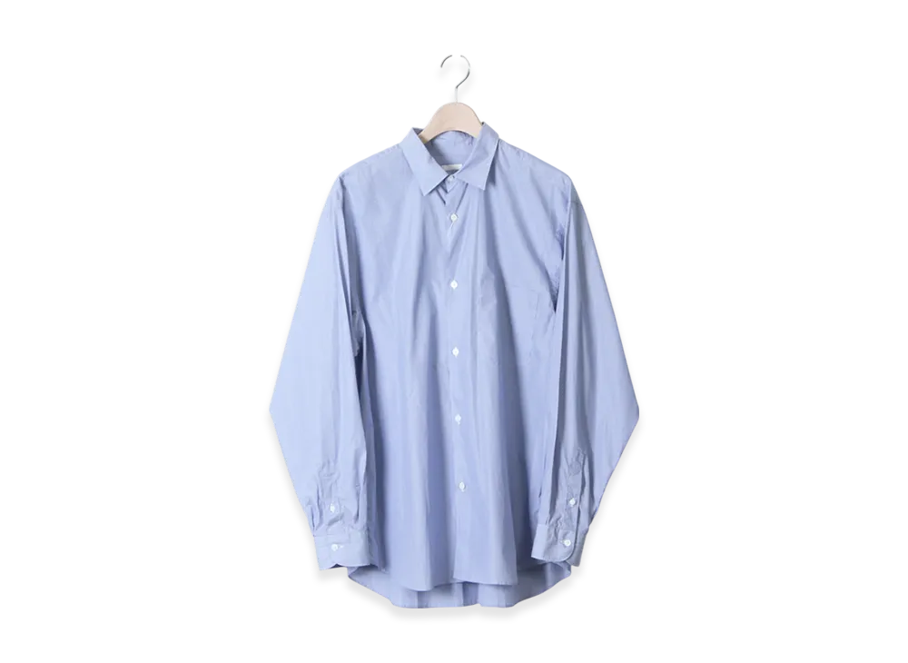 COMOLI Poplin Shirt "Stripe"