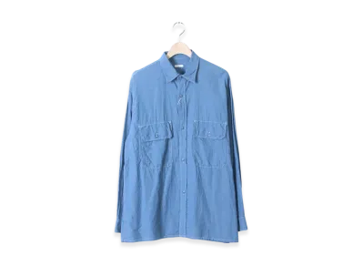 COMOLI Betashan CPO Shirt "Sax , Olive , Black"