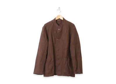 COMOLI Hemp Duck Stand Collar Jacket "Brown"