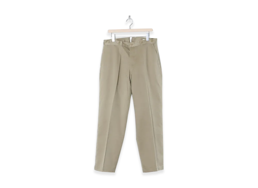 COMOLI Cotton Chino Over Pants "Khaki"