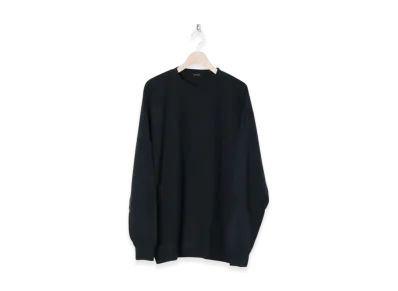 COMOLI Wool Tenjiku L/S Crew "Charcoal"