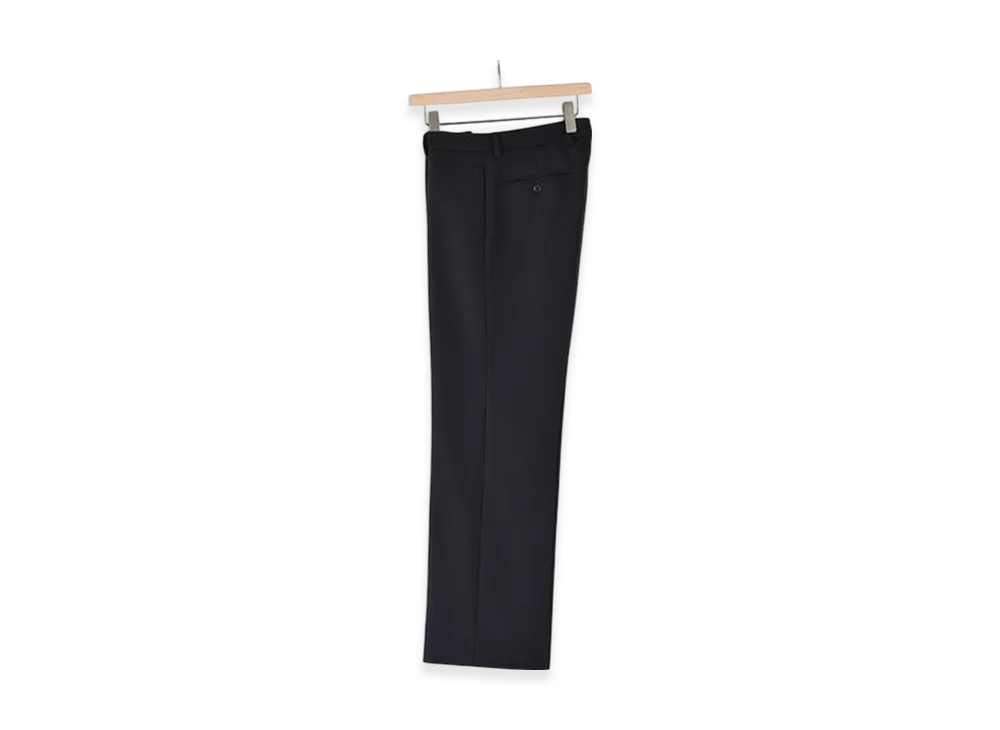 COMOLI Light Melton Piped-Stem Pants "Navy"