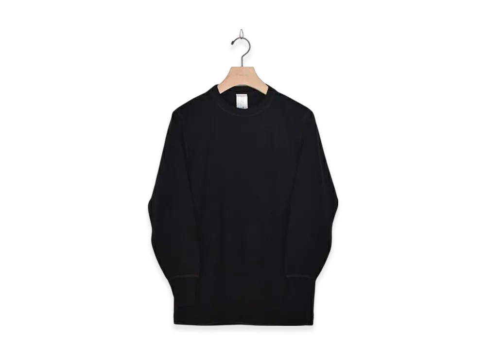 COMOLI Wool Surplus L/S Crew "Navy"