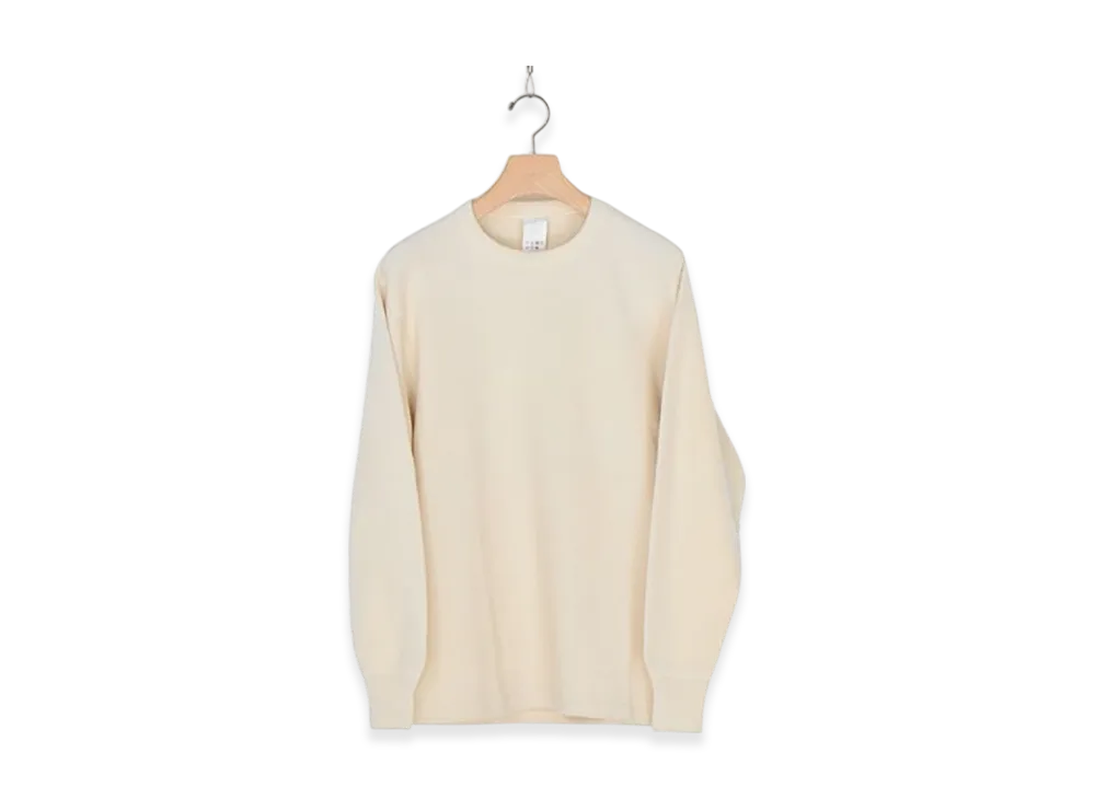 COMOLI Wool Surplus L/S Crew "Ecru"
