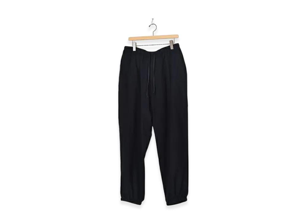 COMOLI Wool Viyella Drawstring Pants "Navy"