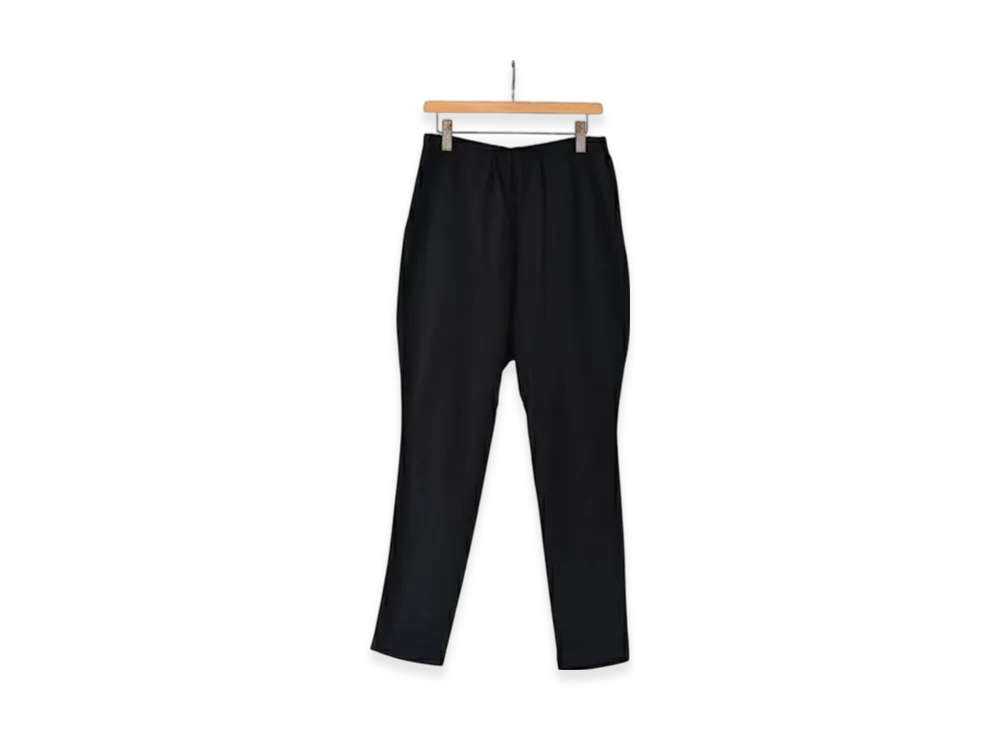 COMOLI Cotton Silk Jersey Pants "Black"