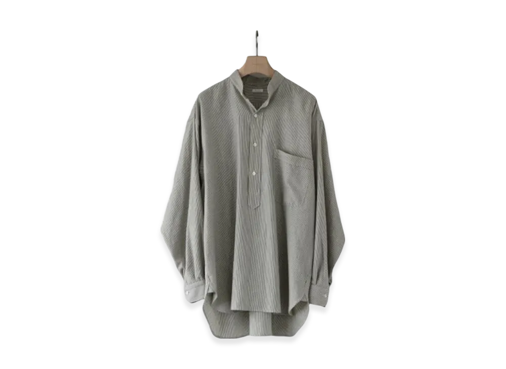 COMOLI C/CA Stripe Pullover Shirt "Stripe"