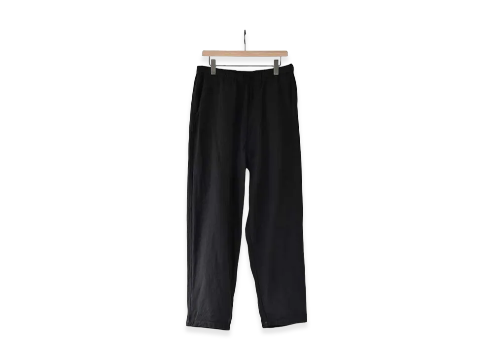 COMOLI Cotton Duck Tapered Pants "Black"