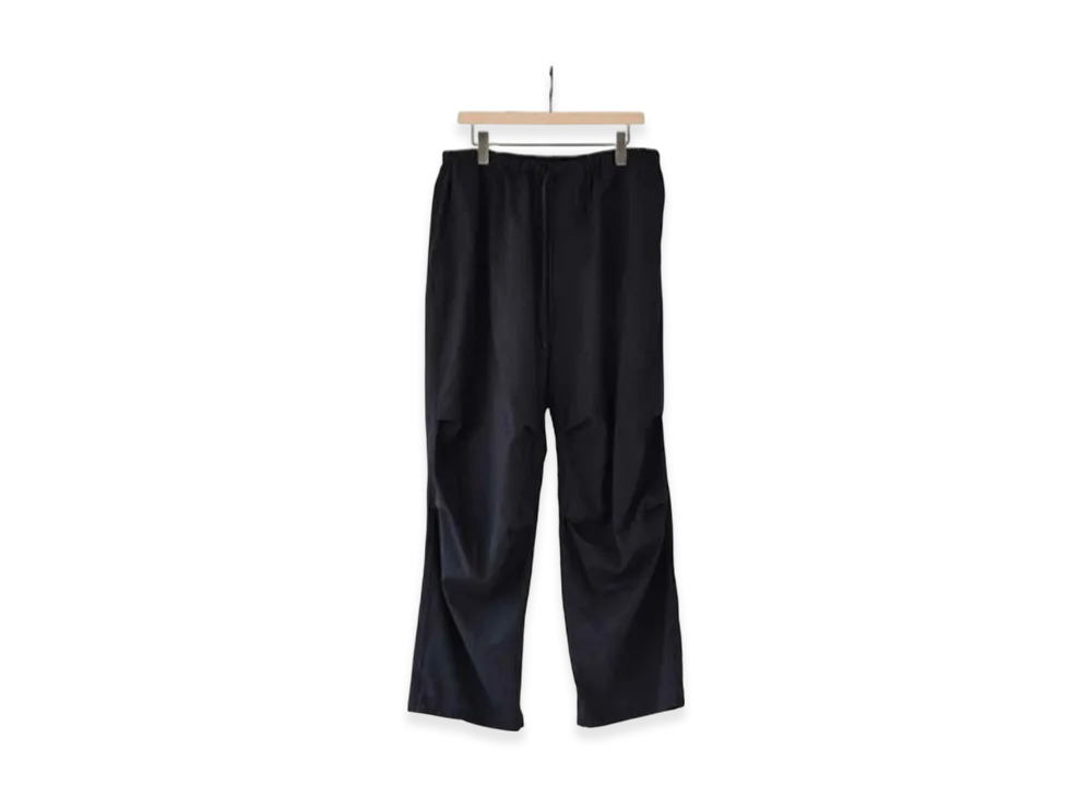 COMOLI Wool Knee Tuck Pants "Stripe"