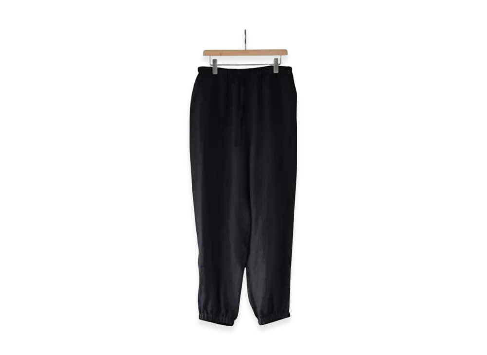 COMOLI Canapa Drawstring Pants "Black"