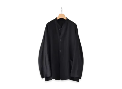 COMOLI Canapa Stand Collar Jacket "Black"