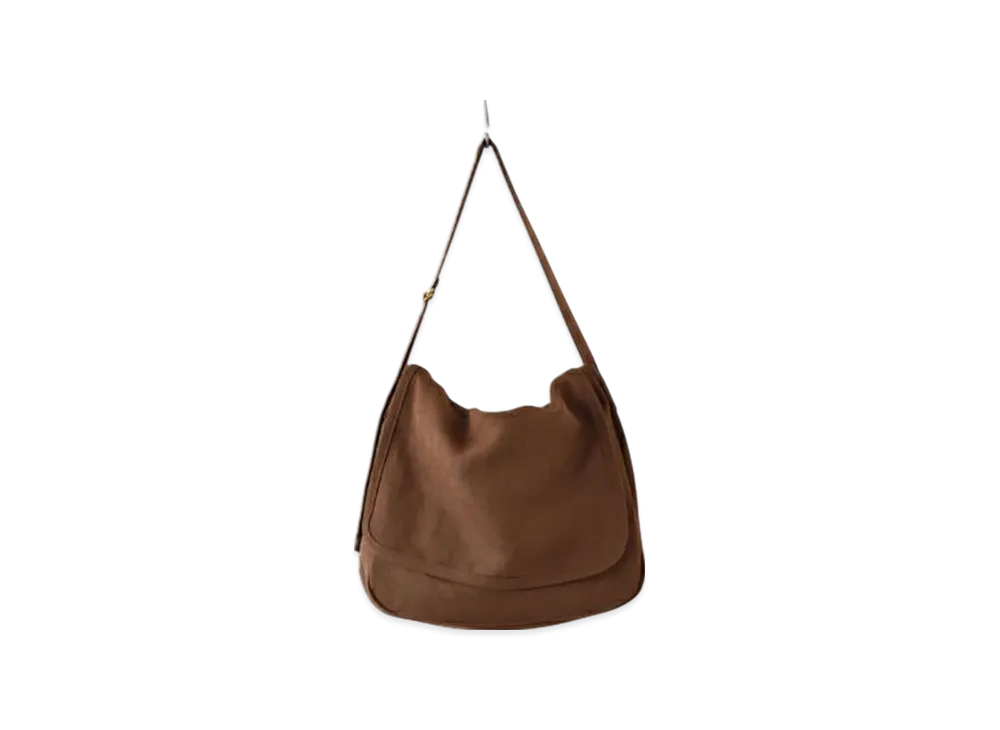 COMOLI Hemp Duck Shoulder Bag "Brown"