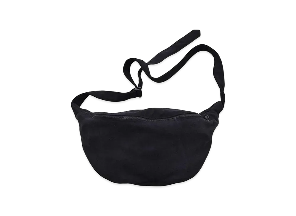 COMOLI Silk Nep Waist Bag "Black"