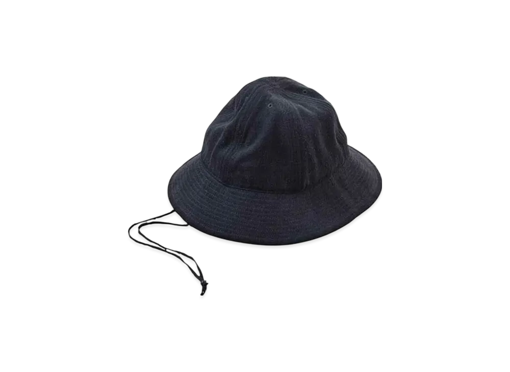 COMOLI Silk Nep Hat "Black"