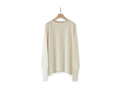 COMOLI Wool Washi Knit "Ecru"