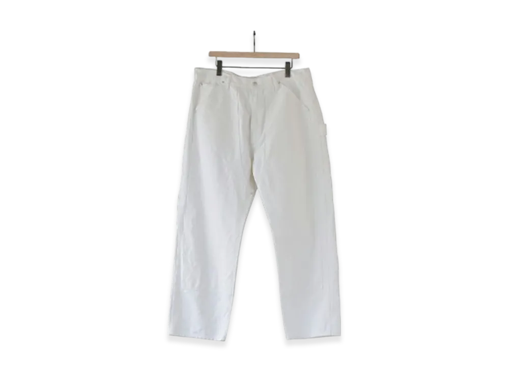 COMOLI Cotton Duck Painter Pants "White"