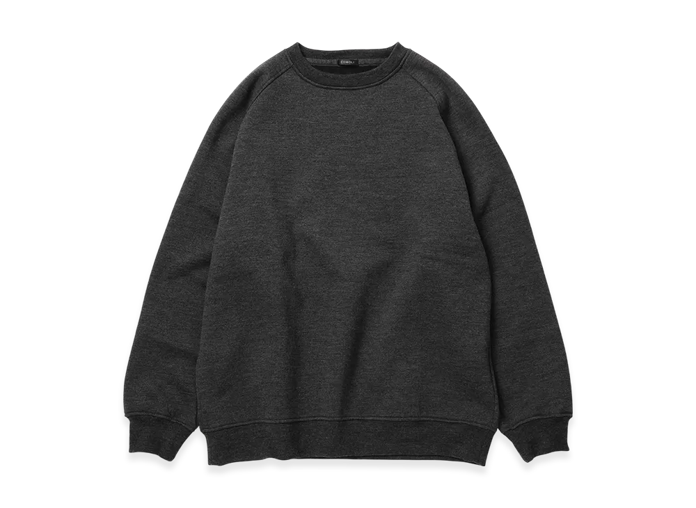 COMOLI W/C/Si L/S Crew "Gray"