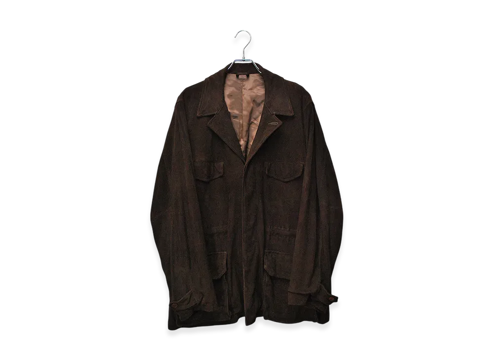 COMOLI Deerskin Military Jacket "Brown"