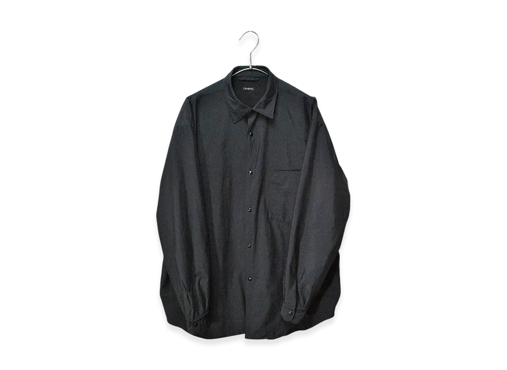 COMOLI Nylon Shirt Jacket "Black"