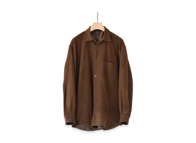 COMOLI Suede Shirt "Brown"