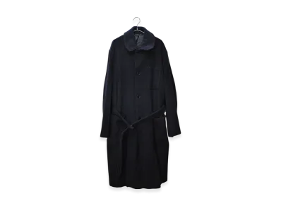 COMOLI Wool Military Coat "Navy"