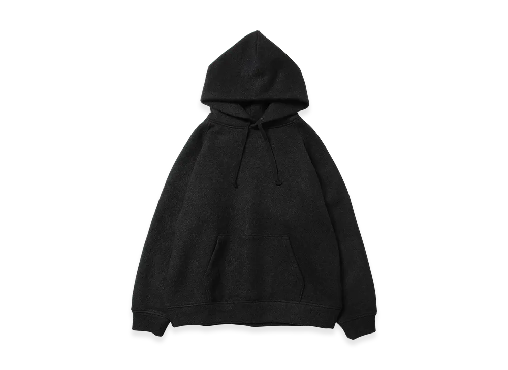 COMOLI Wool Felt Parka "Chacoal"