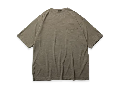 COMOLI Wool Tenjiku T-Shirt "Border"
