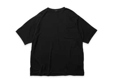 COMOLI Wool Tenjiku T-Shirt "Navy"