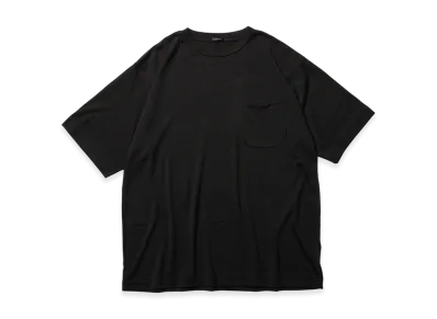 COMOLI Wool Tenjiku T-Shirt "Chacoal"