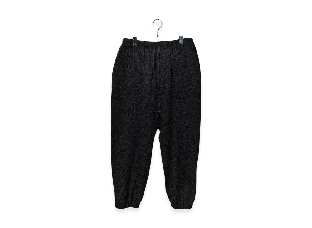 COMOLI Cashmere Drawstring Pants "Navy"