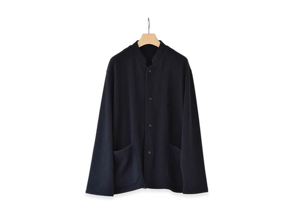 COMOLI Cashmere Knit Jacket "Navy"