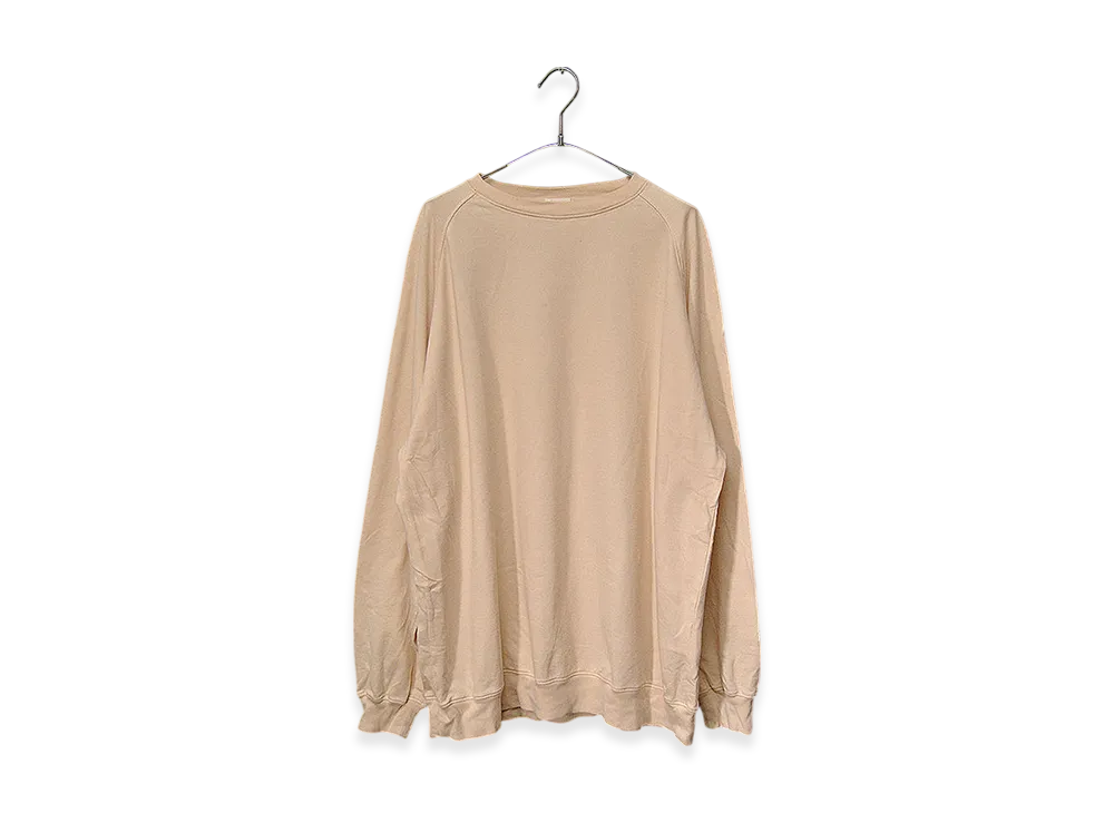 COMOLI Cotton Silk L/S Crew "Ecru"