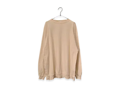 COMOLI Cotton Silk L/S Crew "Ecru"
