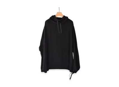 COMOLI Silk Nep Viyella Parka "Black"