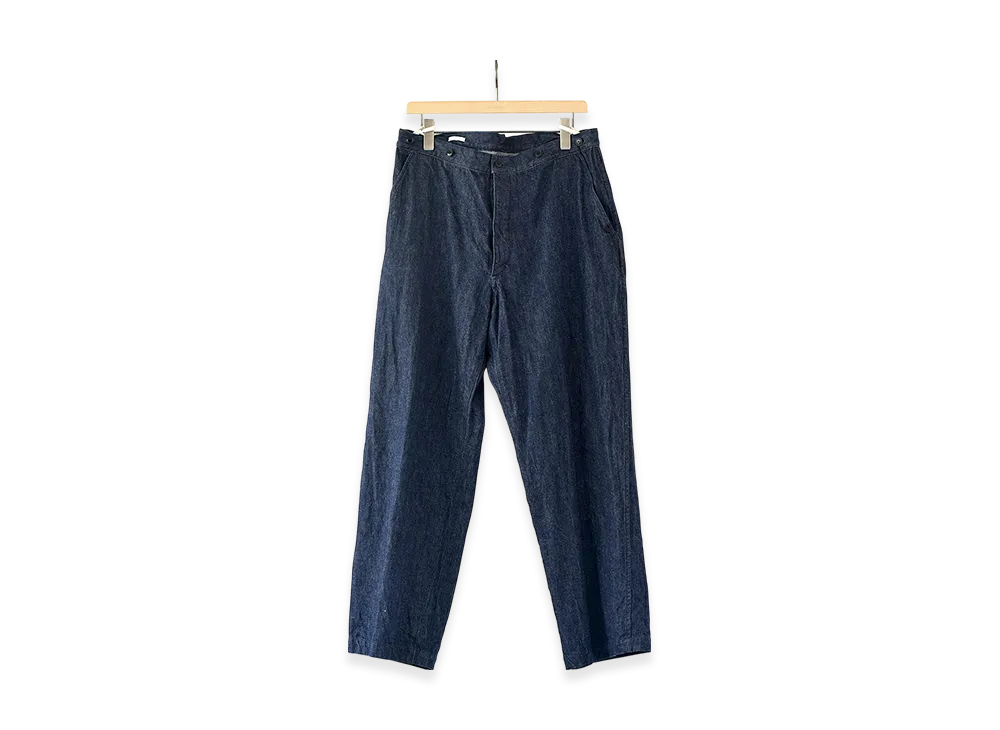 COMOLI Denim Over Pants "Navy"