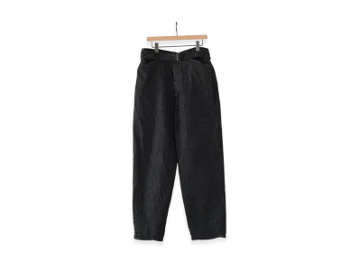 COMOLI Denim Belted Pants "Black"