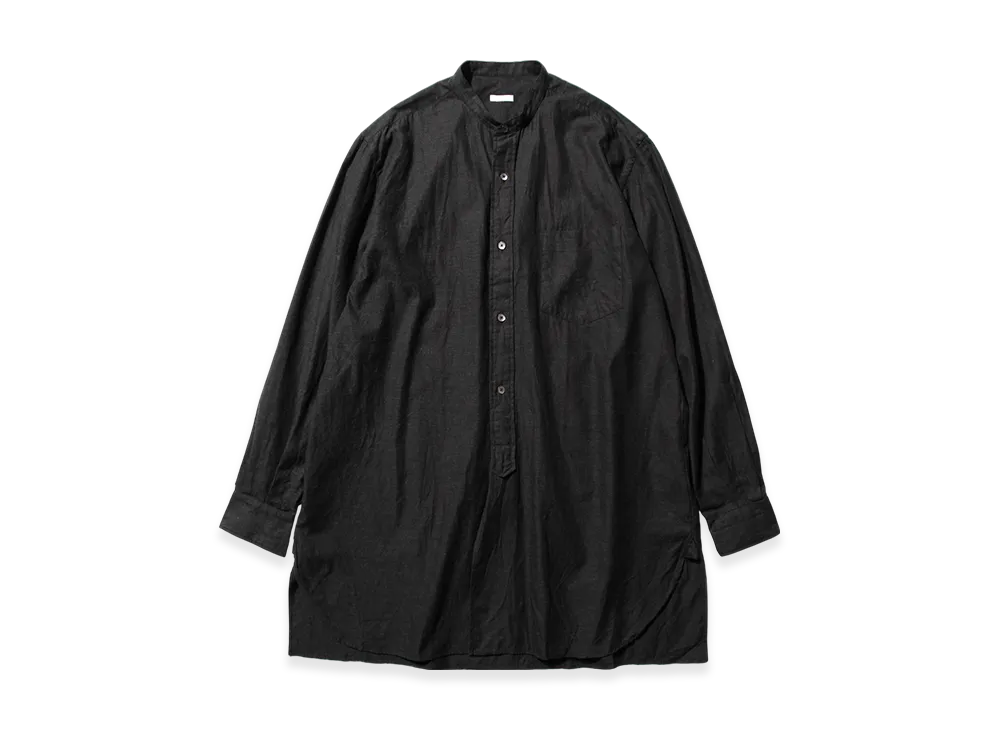COMOLI Band Collar Shirt "Balck"