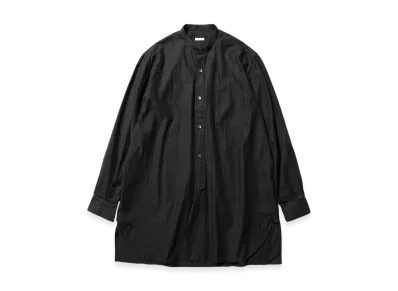 COMOLI Band Collar Shirt "Balck"