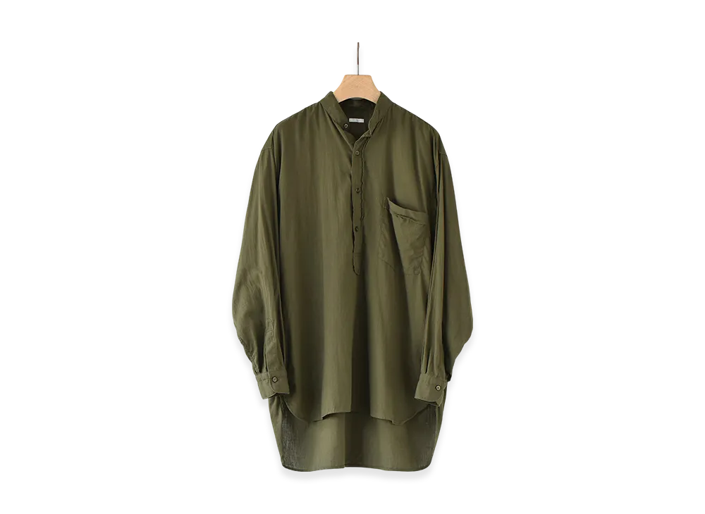 COMOLI Betashan Pullover Shirt "Olive"