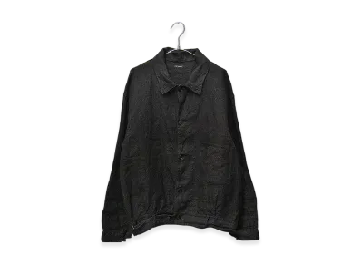 COMOLI Linen Belted Jacket "Chacoal"