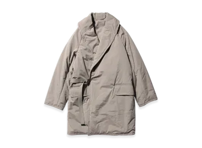 COMOLI Padded Shawl Collar Coat "Beige"