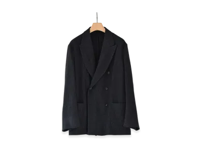 COMOLI Hard Milled Wool Double Jacket "Pin Head"