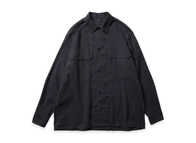 COMOLI Open-End Oxford C.P.O. Shirt "Navy"