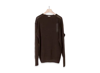 COMOLI Sharinbai Dyed Guernsey Knit "Brown"