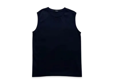 COMOLI Cotton Mesh Sleeveless "Black"