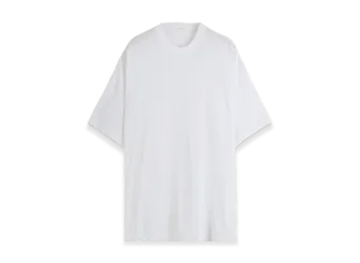 COMOLI Cotton Mesh Short Sleeve T-Shirt "White"