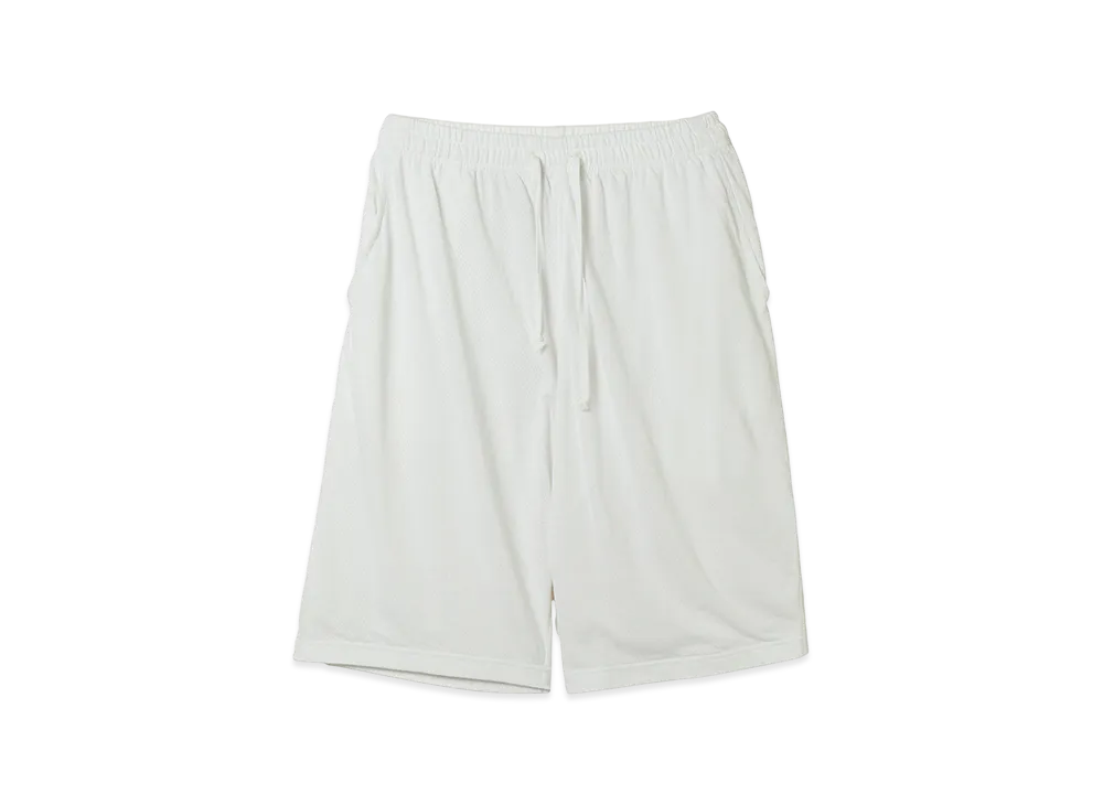COMOLI Cotton Mesh Shorts "White"