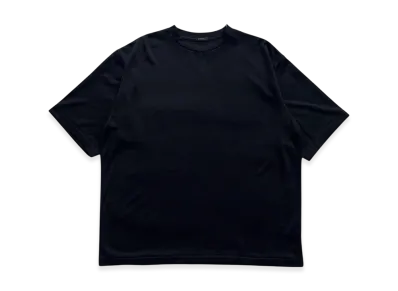 COMOLI Wool Mesh Short Sleeve T-Shirt "Charcoal"